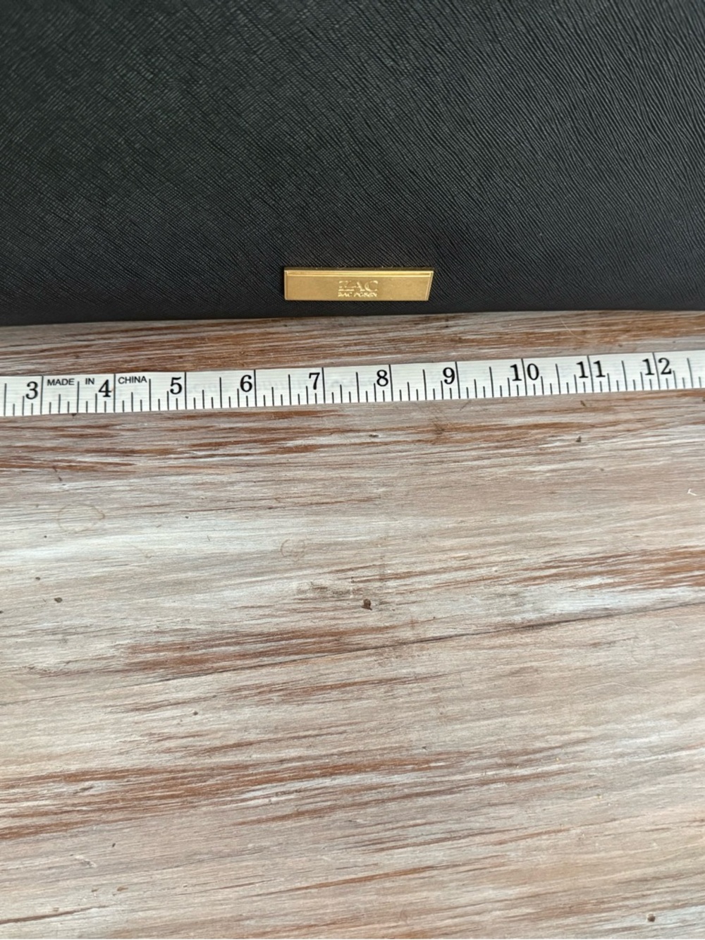 Zac Posen Black Satchel with Gold Plate - Picture 2 of 3
